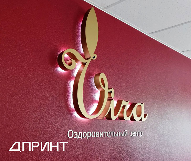 объемные световые буквы